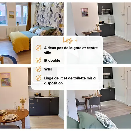 Apartman Pause Amienoise - Proche Centre - Wifi Fibre